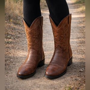 Cowgirl leather boots